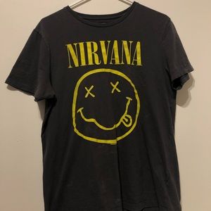 grey medium unisex nirvana shirt
